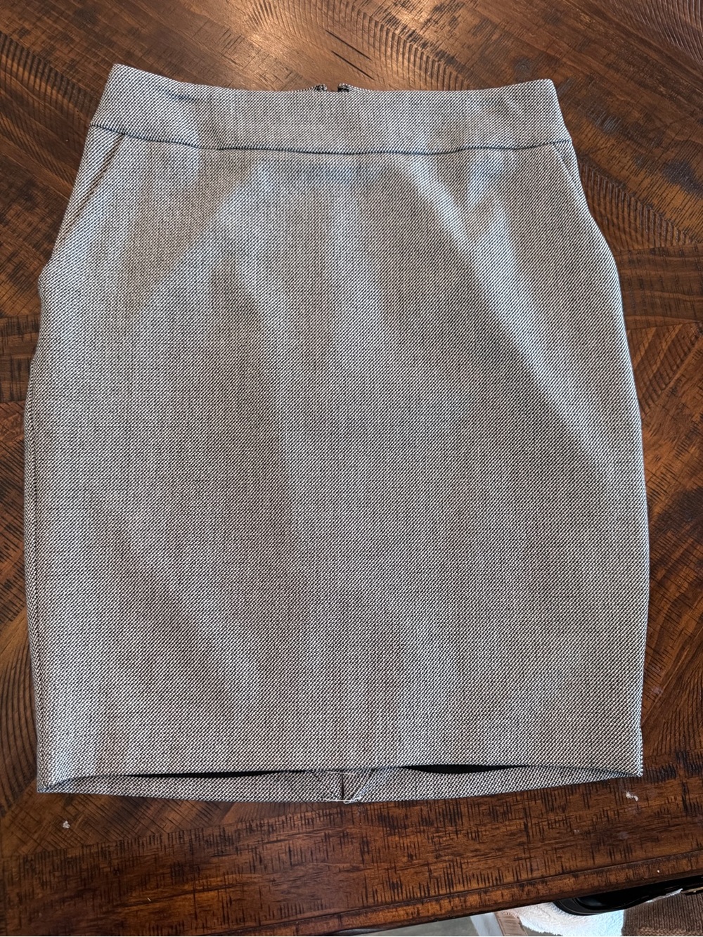 Express Women's Light Gray Textured Pencil Skirt